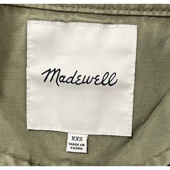 Madewell Fleet Bomber Field Green Jacket Coat Size XXS - Picture 4 of 4